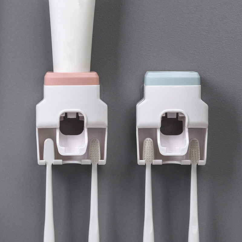 Soporte automático para cepillo de dientes con exprimidor de pasta de d…