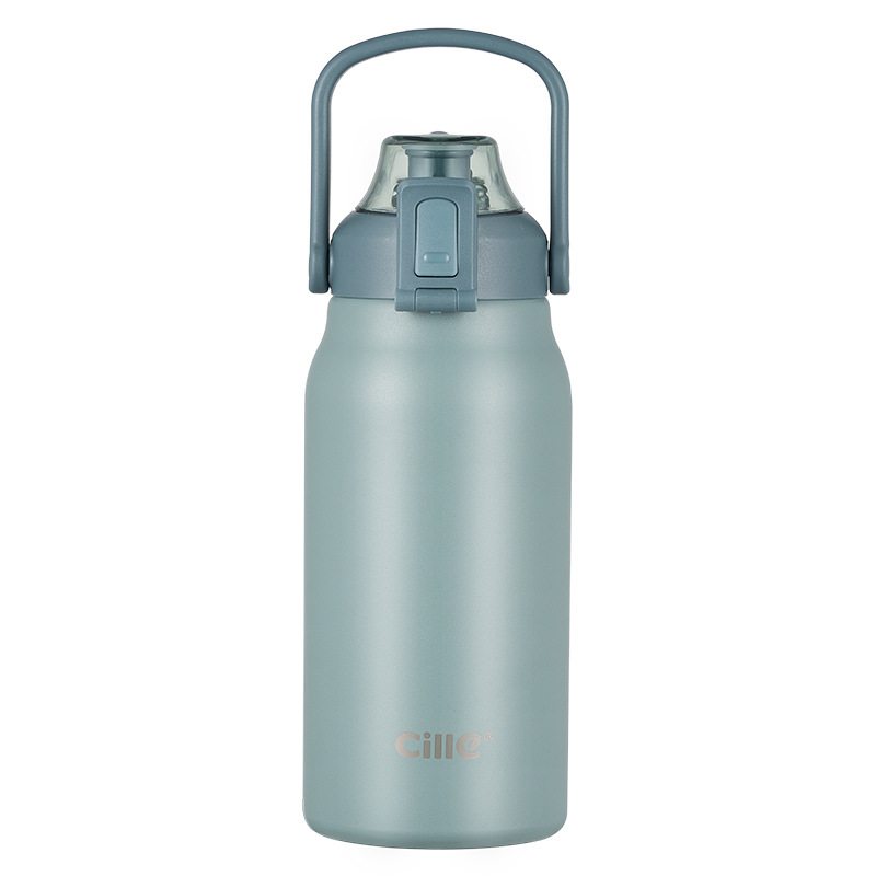 Vaso con pajita de acero inoxidable / Botella de agua para deportes al…